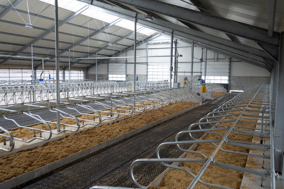 Nieuwe stal zonder koeien
